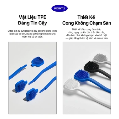 Bàn chải lưỡi cao cấp Better Tongue Cleaner thế hệ mới La Dens, chỉ 181.500₫