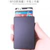 Bàn chải RFID chống trộm kim loại tự động đẩy - Hộp lưu trữ thẻ tín dụng, túi bạc Pitaka cho nam và nữ 2