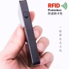 Bàn chải RFID chống trộm kim loại tự động đẩy - Hộp lưu trữ thẻ tín dụng, túi bạc Pitaka cho nam và nữ 3