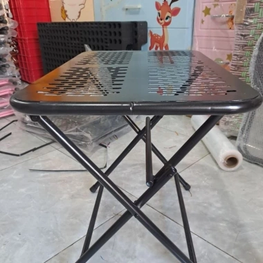 Bàn CNC cạnh tròn sơn tĩnh điện - Bàn sắt đa năng gấp gọn, camping, trà chanh, xếp cà phê, giá chỉ 149.000₫ 4