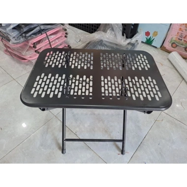 Bàn CNC cạnh tròn sơn tĩnh điện - Bàn sắt đa năng gấp gọn, camping, trà chanh, xếp cà phê, giá chỉ 149.000₫ 6