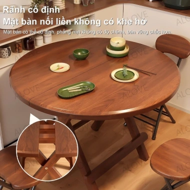 Bàn Gập Đa Năng ALOVE Bàn Tròn Ngoài Trời Gọn Gàng Dễ Lưu Trữ 319.000₫ 4