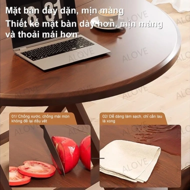 Bàn Gập Đa Năng ALOVE Bàn Tròn Ngoài Trời Gọn Gàng Dễ Lưu Trữ 319.000₫ 7