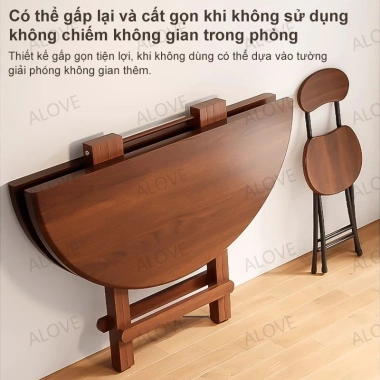 Bàn Gập Đa Năng ALOVE Bàn Tròn Ngoài Trời Gọn Gàng Dễ Lưu Trữ 319.000₫ 8