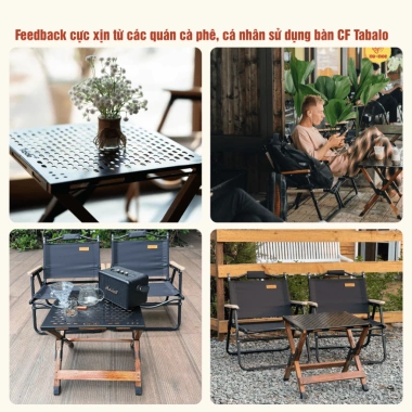Bàn Gấp Gọn Cao Cấp Tabalo Đa Năng - Phù hợp Quán Cafe, Cắm Trại, Ban Công, Decor, Giá 649.000 VND 6