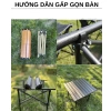 Bàn Gấp Nhôm Siêu Nhẹ 70x45cm - Picnic, Cắm Trại, Du Lịch Ngoài Trời Giá 179k 7
