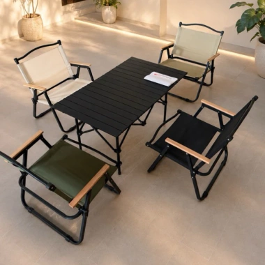 Bàn Ghế Gấp Gọn Kimlife BANGG01 Hợp Kim Cacbon Chống Gỉ Dễ Mang Tiện Lợi cho Dã Ngoại và Cắm Trại độ bền cao