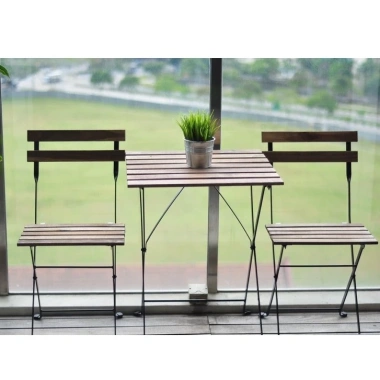 Bàn Gỗ BISTRO Patio Gấp Gọn - Bàn Ăn, Cà Phê, Du Lịch Dã Ngoại, Giá chỉ 371,000₫ 4