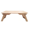 Bàn Gỗ Đa Năng Chân Xếp 40x60cm - Bàn Trà Gấp Gọn Gỗ Tự Nhiên, Sofa Cafe Ngồi Bệt Tiện Lợi 3