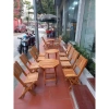 Bàn gỗ xếp bát giác tràm gấp gọn - tiện cho quán cà phê, sân vườn, dã ngoại, cắm trại - 195.000 VND 3