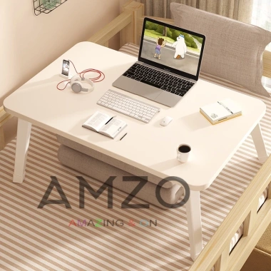 Bàn học gấp gọn mini chân nhựa thông minh, ngồi bệt, gập lại để giường xếp gọn - 92.500₫ 3