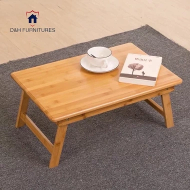 Bàn học làm việc gấp gọn chân thang gỗ cao su 40x60 - Giá 120k | D&H Furniture