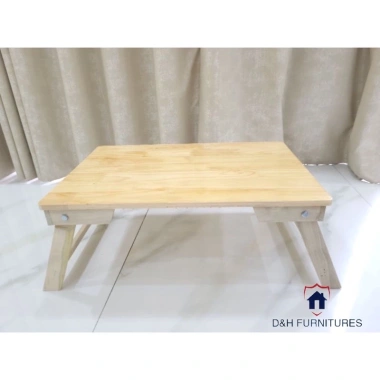 Bàn học làm việc gấp gọn chân thang gỗ cao su 40x60 - Giá 120k | D&H Furniture