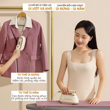 Bàn là hơi nước cầm tay COPCOP 2 trong 1 - Gấp gọn du lịch, ủi nhanh khô tiện lợi 4