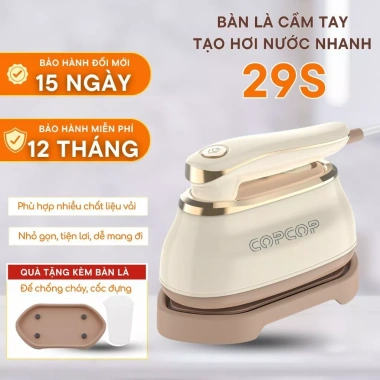 Bàn là hơi nước cầm tay COPCOP 2 trong 1 - Gấp gọn du lịch, ủi nhanh khô tiện lợi 5