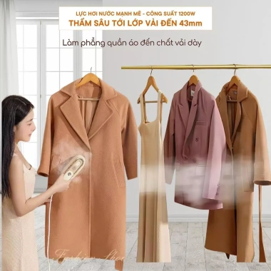 Bàn là hơi nước cầm tay COPCOP 2 trong 1 - Gấp gọn du lịch, ủi nhanh khô tiện lợi 6