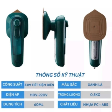 Bàn là hơi nước cầm tay mini tiện lợi, dễ dùng, mang đi du lịch giá chỉ 109k 4