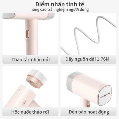 Bàn Là Hơi Nước Cầm Tay SK547 170ml Mini Gấp Gọn 1.200W – Bảo Hành 12 Tháng, Giá 419.000 VND 9