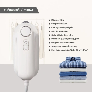 Bàn là hơi nước du lịch LEBENLANG LBL5.287 - Phủ gốm, nóng trong 35s siêu nhanh, bảo hành 2 năm, giá chỉ 494.000 đ 2 Bàn là hơi nước du lịch LEBENLANG LBL5.287 - Phủ gốm, nóng trong 35s siêu nhanh, bảo hành 2 năm, giá chỉ 494.000 đ 2