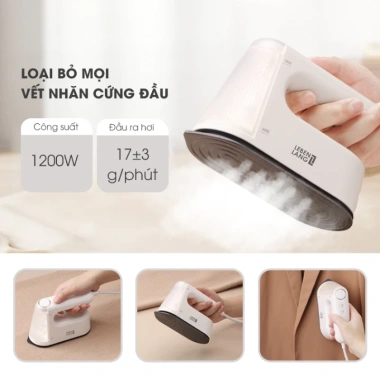 Bàn là hơi nước du lịch LEBENLANG LBL5.287 - Phủ gốm, nóng trong 35s siêu nhanh, bảo hành 2 năm, giá chỉ 494.000 đ