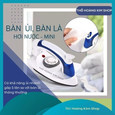 Bàn là hơi nước mini du lịch cầm tay, gấp gọn, nhẹ, chỉ 155.000₫ – Siêu tiện lợi cho mọi chuyến đi