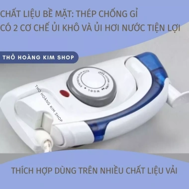 Bàn là hơi nước mini du lịch cầm tay, gấp gọn, nhẹ, chỉ 155.000₫ – Siêu tiện lợi cho mọi chuyến đi