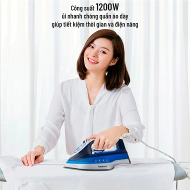 Bàn là hơi nước Nagakawa NAG1.505 1.200W - Cảm biến nhiệt, bảo hành 12 tháng, giá chỉ 362.000₫ 3