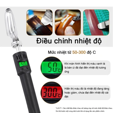Bàn là ủi da mini gọn, điều chỉnh nhiệt độ - Bàn ủi giày da tiện dụng, chỉ 367.5k