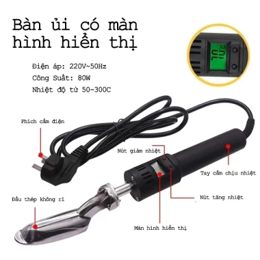 Bàn là ủi da mini gọn, điều chỉnh nhiệt độ - Bàn ủi giày da tiện dụng, chỉ 367.5k 4