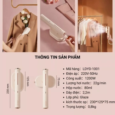 Bàn là ủi hơi nước mini Konka 1.200W - 6 chế độ, xoay 160 độ, giá chỉ 415.000₫ 7 Bàn là ủi hơi nước mini Konka 1.200W - 6 chế độ, xoay 160 độ, giá chỉ 415.000₫ 7