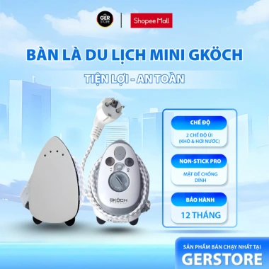 Bàn là ủi mini GKÖCH Y-816 420W - 2 chế độ, tiện du lịch, BH 12 tháng, 762.300₫