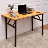 Bàn làm việc chân xếp gấp gọn, khung sắt dày chắc, mặt bàn MDF melamin - 140k 5