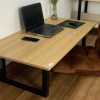 Bàn làm việc chân xếp gấp gọn, ngồi bệt khung sắt dày, mặt MDF melamin chống xước 100% Gia 190k 5
