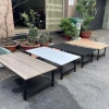 Bàn làm việc chân xếp gấp gọn, ngồi bệt khung sắt dày, mặt MDF melamin chống xước - 69k 8