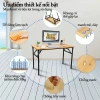 Bàn làm việc gấp gọn chân xếp, khung sắt dày chắc, mặt MDF melamin chống xước - Giá chỉ 137,610₫ 8
