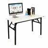 Bàn làm việc gấp gọn chân xếp, khung sắt dày chắc, mặt MDF melamin chống xước - Giá chỉ 137,610₫ 9