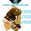 Bản lề chân bàn gấp gọn pat chân bàn thép dày 2.5mm chắc chắn, giá chỉ 21.000₫ 10