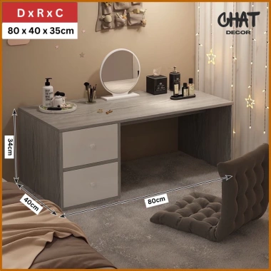 Bàn ngồi bệt đa năng gỗ MDF Melamine cao cấp, ngăn kéo, trang điểm, làm việc - Giá 172.000 VND Bàn ngồi bệt đa năng gỗ MDF Melamine cao cấp, ngăn kéo, trang điểm, làm việc - Giá 172.000 VND