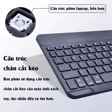 Bàn phím Bluetooth mini không dây Android, Windows, iPad, Laptop - 69.000 VND 4