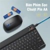 Bàn phím Bluetooth mini không dây kèm chuột, kết nối iPad, điện thoại, laptop - 59.900₫ 7