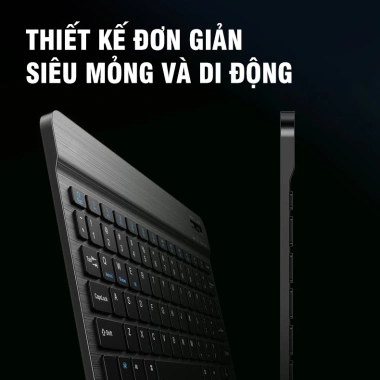 Bàn phím Bluetooth mini không dây kèm chuột, kết nối iPad, điện thoại, laptop - 59.900₫ 8