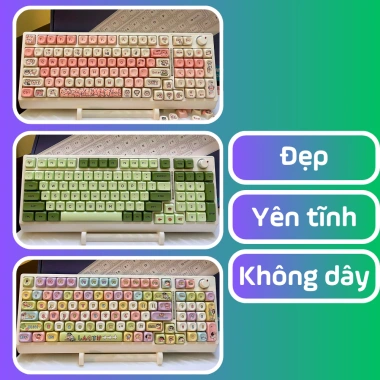 Bàn phím cơ không dây H98 Red Switch – Gõ êm, tiếng nhỏ, dùng văn phòng, 649.000₫