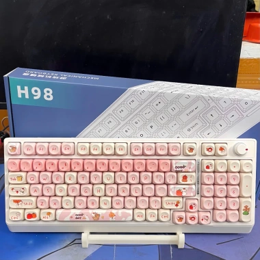 Bàn phím cơ không dây H98 Red Switch – Gõ êm, tiếng nhỏ, dùng văn phòng, 649.000₫