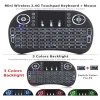 Bàn phím không dây đa màu kiêm chuột cảm ứng, pin lithium sạc, dùng cho Smart TV, TVbox, PC - Giá 105.000 VND 2