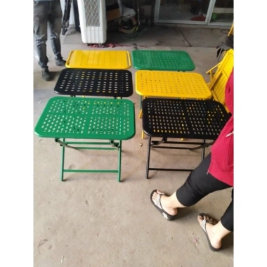 Bàn sắt CNC sơn tĩnh điện đa màu, chống gỉ, gấp gọn - Giá 148.000, phù hợp quán cafe, sân vườn, du lịch