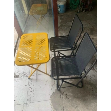 Bàn sắt CNC sơn tĩnh điện đa màu, chống gỉ, gấp gọn - Giá 148.000, phù hợp quán cafe, sân vườn, du lịch