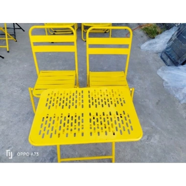 Bàn sắt CNC sơn tĩnh điện đa màu, chống gỉ, gấp gọn - Giá 148.000, phù hợp quán cafe, sân vườn, du lịch