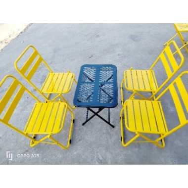 Bàn sắt CNC sơn tĩnh điện đa màu, chống gỉ, gấp gọn - Giá 148.000, phù hợp quán cafe, sân vườn, du lịch
