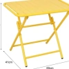 Bàn sắt lá cà phê gấp gọn - Thiết kế xếp chữ nhật đa năng, giá chỉ 134.900₫