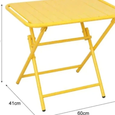Bàn sắt lá cà phê gấp gọn - Thiết kế xếp chữ nhật đa năng, giá chỉ 134.900₫